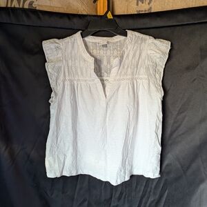 Design History White Lace Accent Blouse